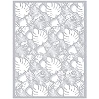 Esténcil para arcilla polimérica 11-4 x 15-3 cm - Follaje tropical